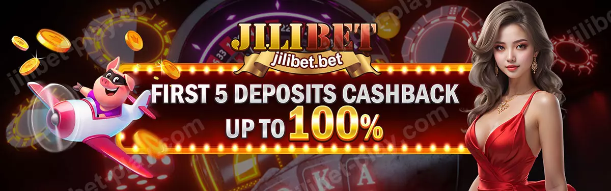 First 5 Deposits – Cashback up to 100%